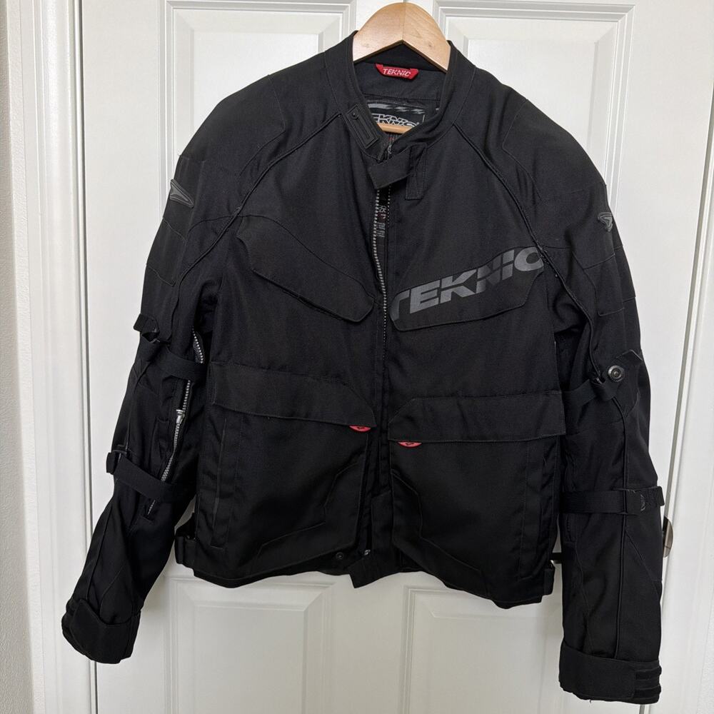 Teknic Black Textile Armored Motorcycle Jacket With Liner Size US_44 Men